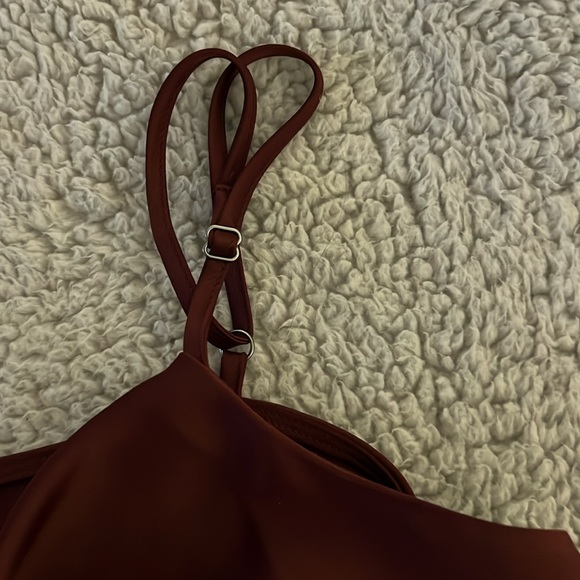 Maroon Silk Tank - Picture 3 of 3